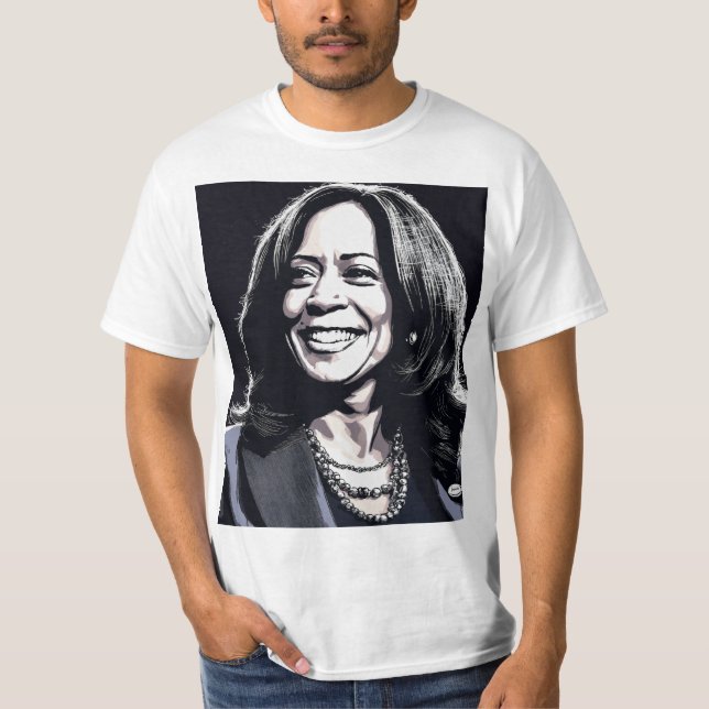Valfeber! Kamala Harris T-shirt (Framsida)