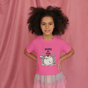 Välfiler är gratis flickor t shirt