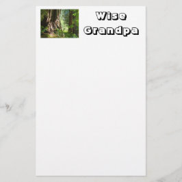 Välförändrad brevhead papper farfar