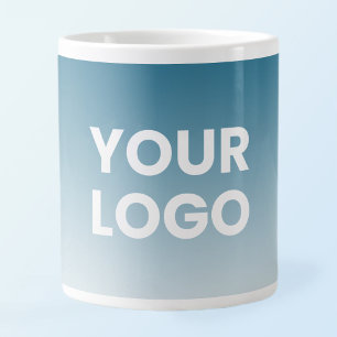 Valfri bakgrund i Färg Vit övertoning och Logoty Jumbo Mugg