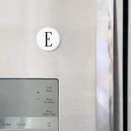 Valfri Brev | Svartvit eller DIY Färg Magnet