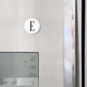 Valfri Brev   Svartvit eller DIY Färg Magnet