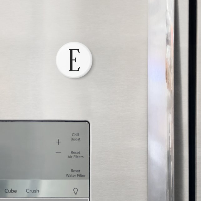 Valfri Brev | Svartvit eller DIY Färg Magnet (In Situ (Fridge))