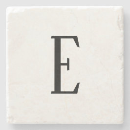 Valfri Brev | Svartvit eller DIY Färg Stenunderlägg