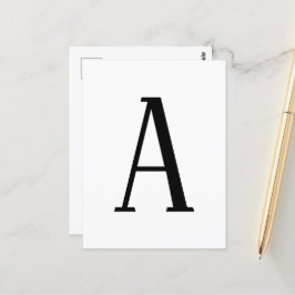 Valfri Brev | Svartvit eller DIY Färg Vykort