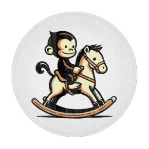 Valfri Färg-apa på Rocking Horse