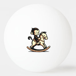 Valfri Färg-apa på Rocking Horse Pingisboll