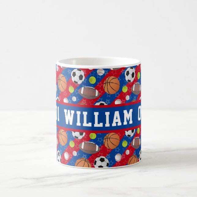 Valfri Färg-Boll-sport Kaffemugg (Center)