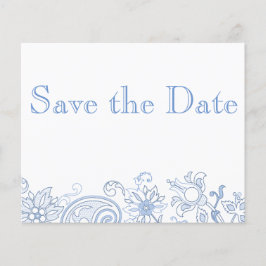 Valfri Färg Flowers & Foliage Bröllop spara datum