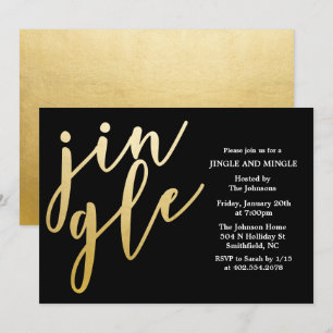 VALFRI FÄRG - Jingle and Mingle Högtidsinbjudan Inbjudningar