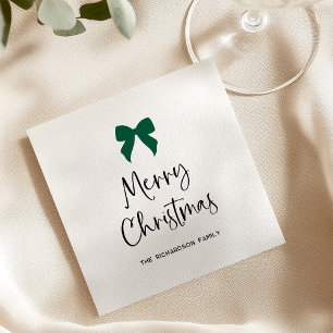 Valfri färg på bandet Chic Coquette God Jul Pappersservett