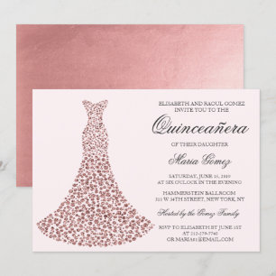 VALFRI FÄRG - Quinceanera Födelsedagsinbjudan Inbjudningar