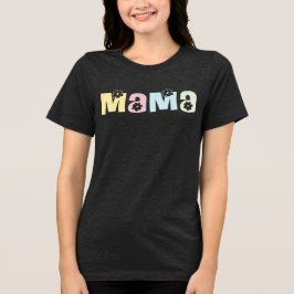 Valfri färg Söt Retro Blommig Mamma MAMA T Shirt