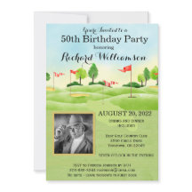 Valfri Födelsedagsfest Foto Golf Party