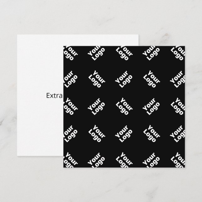 Valfri Logotyp eller överförd bild | Scattered Mön Anteckningskort (Fram/baksida)