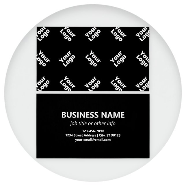 Valfri Logotyp eller överförd bild | Scattered Mön Visitkort (Skapare uppladdad)