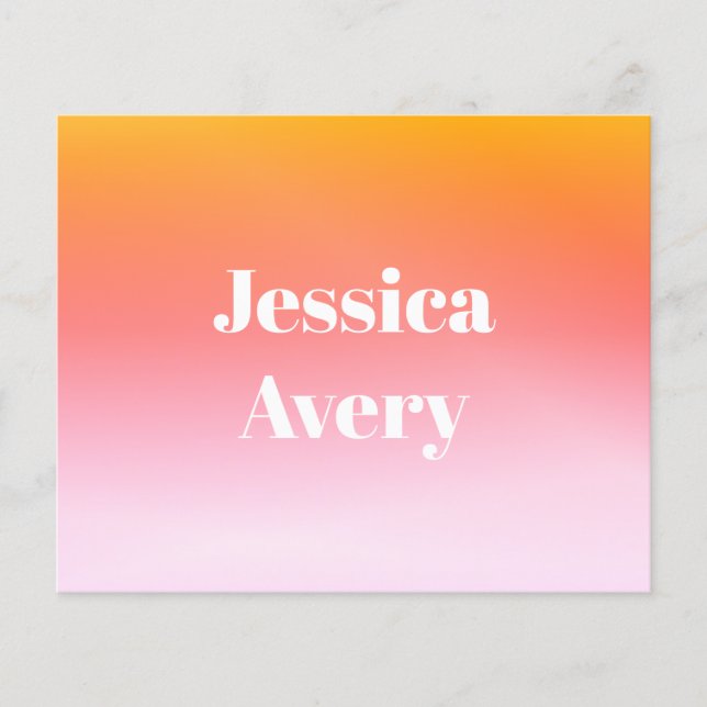 Valfri Namn | Retromodern formaterad text färgfull (Framsida)