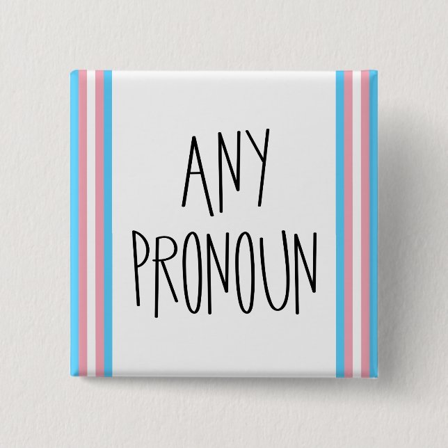 Valfri Pronomen Transperson Knapp (Framsida)