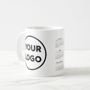 Valfri Shape Business Company Logotyp 2023-kalende Kaffemugg
