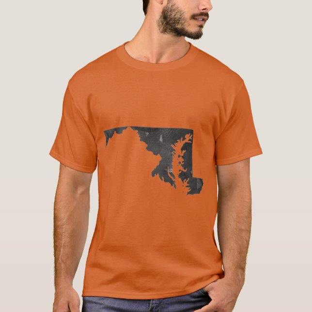 Valfri stat eller Land Maryland Wall Art Prages T Shirt (Framsida)