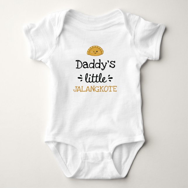 [Valfri text] Little Jalangkote Cute Baby Bodykost T Shirt (Framsida)