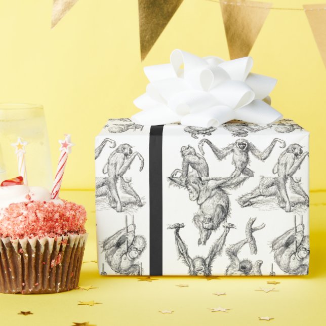 Valfri Tillfälle Orangutan Cute Ape Presentpapper (Födelsedagsfest)