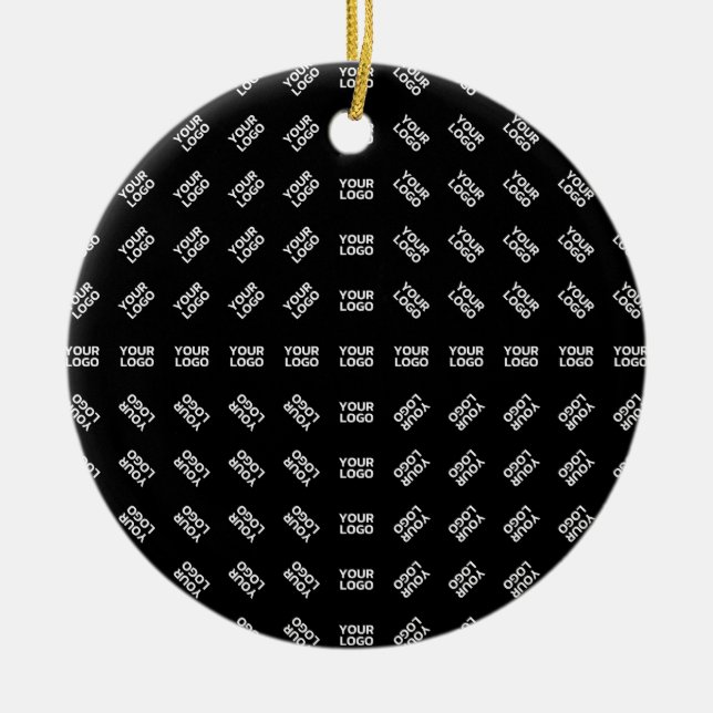 Valfri uppladdad bilddesign eller logotyp | Unikt  Julgransprydnad Keramik (Framsidan)
