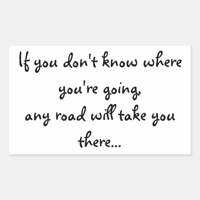 Valfri väg rektangulärt klistermärke (Framsida)