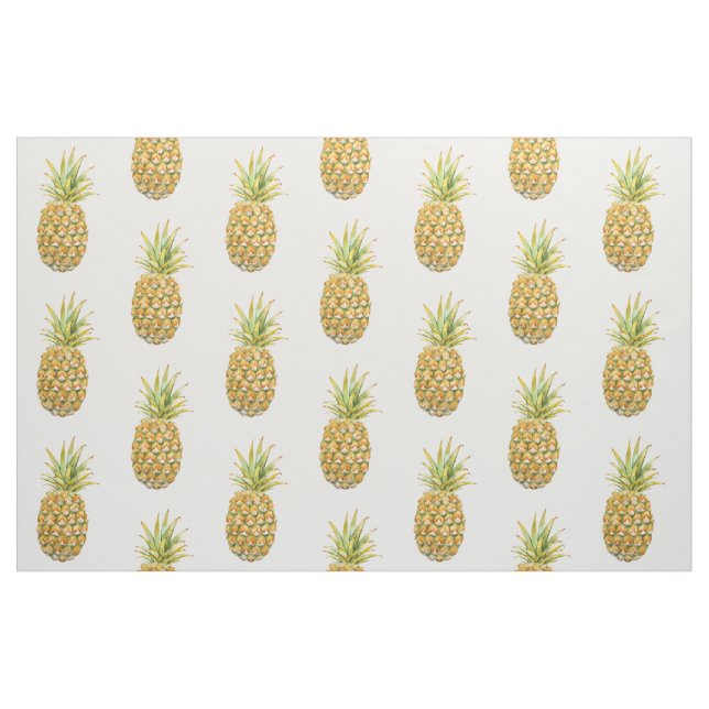Valfri vattenfärgsstruktur för ananas Anpassningsb Tyg (Fat Quarter)
