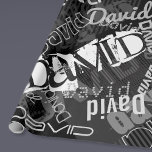 Valfritt Namn Anpassade Kreativ Black & White Presentpapper<br><div class="desc">Anpassade med mottagarna namn eller annan text.</div>