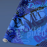 Valfritt Namn-Anpassade-Kreativ blått Presentpapper<br><div class="desc">Anpassade med mottagarna namn eller annan text.</div>