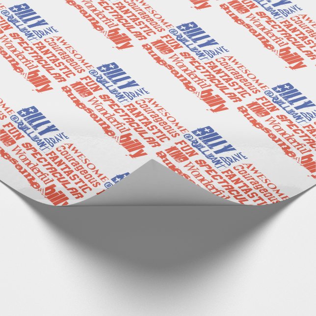 Valfritt Namn USA Flagga Du Är Super Personalisera Presentpapper (Hörn)
