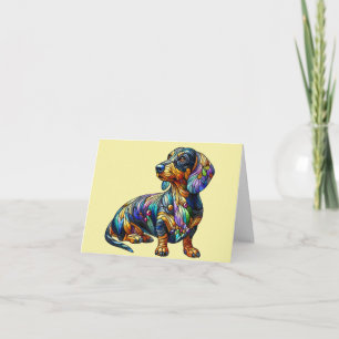 Valfritt Tillfälle-Dachshund-kort Kort