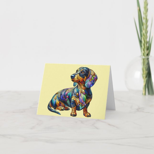 Valfritt Tillfälle-Dachshund-kort Kort (Framsida)