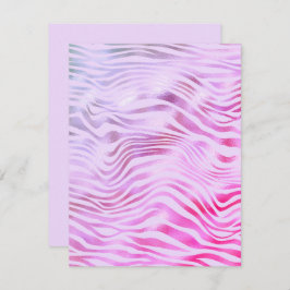 Valfritt Tillfälle-holografiskt Zebra ränder-kort