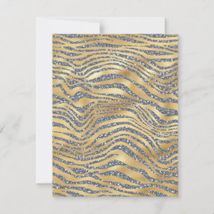 Valfritt Tillfälle Zebra Glitter-blankkort
