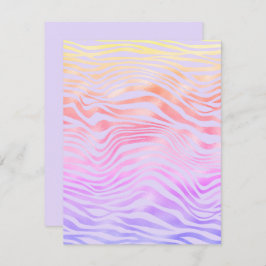 Valfritt tomt kort för Tillfälle Silver Zebra ränd