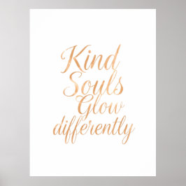 Välfulla Själsligheter Lyser Annorlunda: Rose Gold Poster
