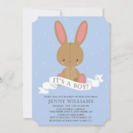 Välfylld brun inbjudan för baby shower för