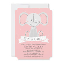 Välfyllda elefantrosor är det en flicka! Baby