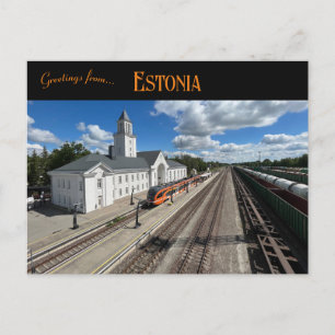 Valga station Estland Vykort