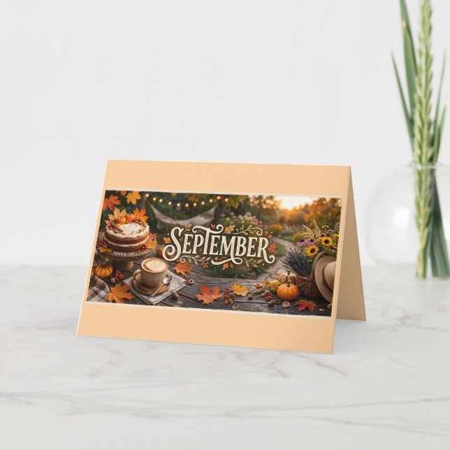 Välgångskort - Septemberinspirerad Helgkort (Framsida)