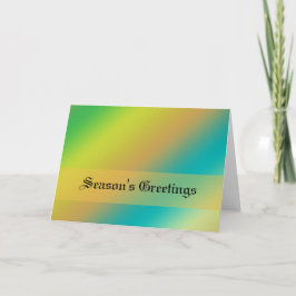 välgångsönskningar, gul, blå och grön helgkort