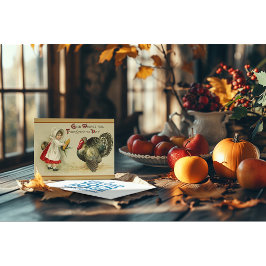 Välgångsönskningar på Thanksgiving Day Kort