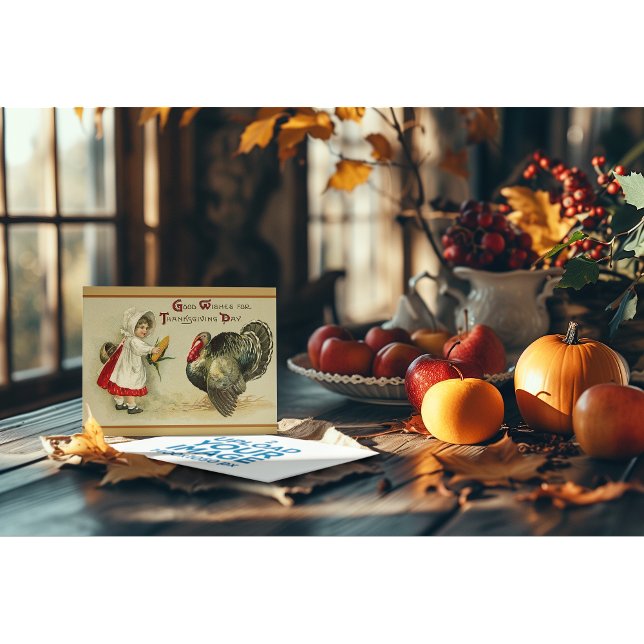 Välgångsönskningar på Thanksgiving Day Kort (Skapare uppladdad)