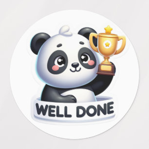 VÄLGJORD PANDA STICKER