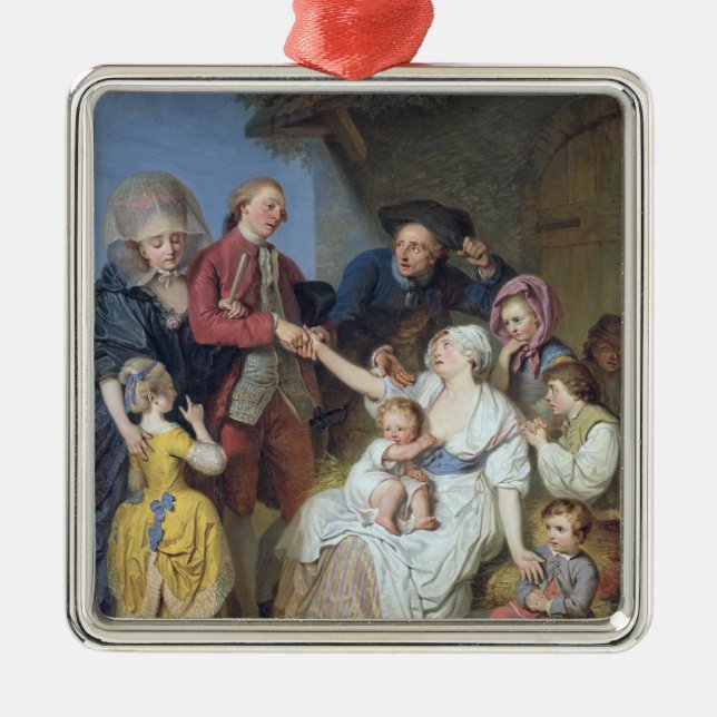 Välgörenhet 1777 julgransprydnad metall (Framsidan)