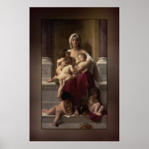 Välgörenhet av William Adolphe Bouguereau Poster