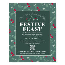 Välgörenhetsfestlighet grönt - röd julfest