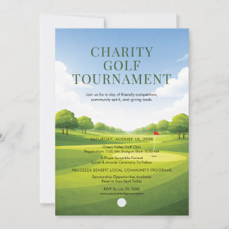Välgörenhetsgolfturnering Inbjudningar